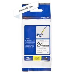Fita Para Rotulador 24mm Preto Sobre Branco Tze-fx251