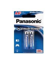 ALCALINA PREMIUM PLATINUM POWER PEQUENA AA C/2 - PANASONIC