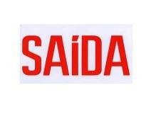 PLACA DE SINALIZAO NEW SLIM BR-VD SAIDA SEM SETA - INTELBRAS