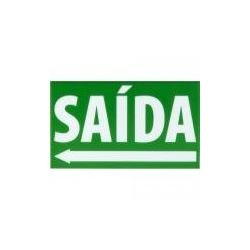 Placa De Sinalizacao New Slim Br-vd Sada Seta Esq