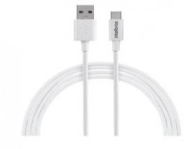 CABO USB PARA USB-C 1,2M PVC BRANCO EUAC 12PB - INTELBRAS