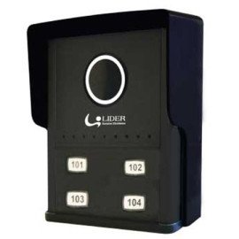  Porteiro Coletivo Smart Interfone 4 Pontos Lider LR 804 c/ Fonte Embutida