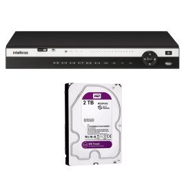 DVR Intelbras MHDX 5216 com HD 2TB, 16 Canais 4K 8MP + App de Monitoramento Grtis e Inteligncia de Vdeo