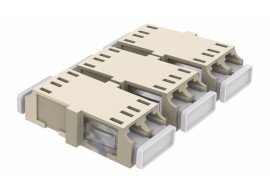 KIT DE ADAPTADORES OPTICOS SOHOPLUS 02F MM LC-PC DUPLEX  BEGE (KIT 03 PCS)