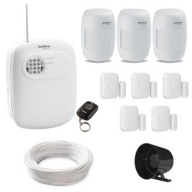 Kit Alarme Intelbras Para Sua Casa Ou Comrcio Completo 8 Sensores e Central c/ Discadora Telefnica 28366