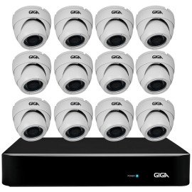 Kit Orion HD 720p 12 Cmeras GS0021 + DVR Giga Security + Acessrios