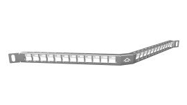 PATCH PANEL DESCARREGADO 24P ANGULAR 1/2U BLINDADO..