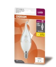 LED VELA CH 3W 2700K 260lm BIV E27 - OSRAM