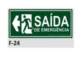 PLACA DE IDENTIFICAO - SADA DE EMERGNCIA A ESQUERDA F-24 12X28