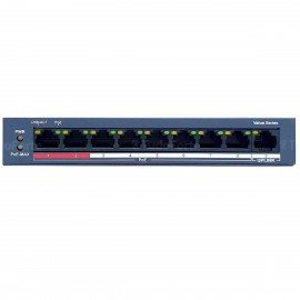 Switch PoE 9 Portas Hikvision DS-3E0109P-E/M, 8 portas PoE e 1 porta UpLink, alimentao at 250 mts distncia