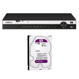 DVR Intelbras MHDX 5216 + HD 1TB com 16 Canais 4K 8MP + App de Monitoramento Grtis e Inteligncia de Vdeo