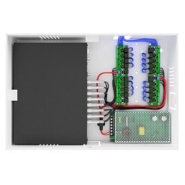   Rack Power Balun HD 8000 16 Ch De At 5Mp Onix Security Leva Sinal de Video e Alimentao Atravs nico Cabo e Fonte Inclusa, Organizador Vertical  1812