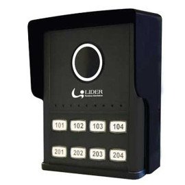 Porteiro Coletivo Smart Interfone 8 Pontos Lider LR 808 c/ Fonte Embutida     29092