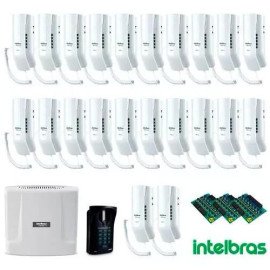 Kit Interfone Digital Completo Comunic 22 Pontos c/ Porteiro Eletrnico - Intelbras