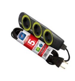 EXTENSAO NO SHOCK 45 PP 2X0,75X5M 2P 10A GF