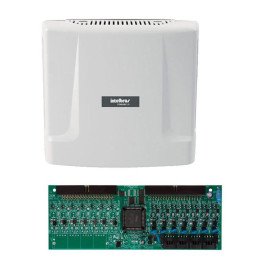 Kit Central de Interfone Condomnio com 8 Ramais - Intelbras Comunic 48 + Placa Desbalanceada