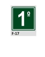 PLACA DE IDENTIFICAO - KIT ANDARES - 1 AO 20 ANDAR, TRREO E S