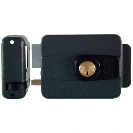 Fechadura Eltrica 12 Volts Cinza Dupla Morelle