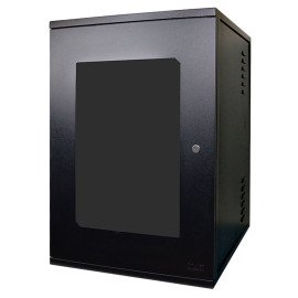 Rack 19" 16U 570mm Porta Acrlica com Fechadura Abertura Lateral Max Eletron