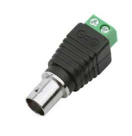 CONECTOR BNC FEMEA COM BORNE - ENCARTELADO COM 5 PS