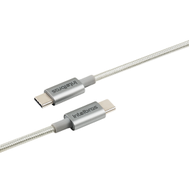 ACESSRIOS USB INTELBRAS CABO USB-C PARA USB-C EM NYLON EUCC 15NB