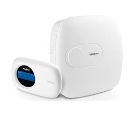 Central de Alarme Intelbras AMT 2018 EG, Alarme monitorado com 18 zonas (8 + 8 + 2 com fio + 24 sem fio), Via (linha telefnica/ethernet/GSM-GPRS), 2 Parties, Discadora