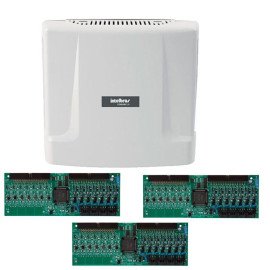 Kit Central de Interfone Condomnio com 24 Ramais - Intelbras Comunic 48 + Placas Desbalanceadas