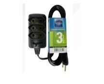  EXTENSO SORT PL 2X0,75MM 3M - COR PRETA  