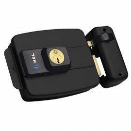 Fechadura Eltrica Dupla C90 HDL Preta Com Cilindro Ajustvel