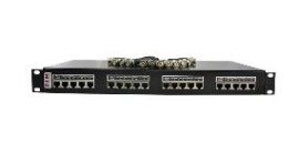 ORGANIZADOR 19'' COMBO RJ45 16CH  + BALUN POWER (SEM FONTE)- PRETO