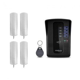 Kit Porteiro Eletrnico Coletivo Intelbras 4 Pontos Completo Interfone Com Controle de Acesso
