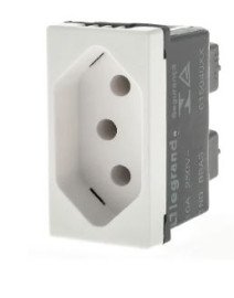TOMADA PADRO 2P + T 10A BRANCO - PIAL LEGRAND