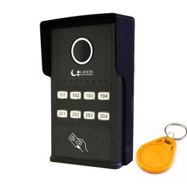 Porteiro Coletivo Smart RFID Interfone 8 Pontos Com Controlador de Acesso Lider