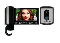 KIT VDEO PORTEIRO COM MONOFONE INTELBRAS IV 7010 HS PRETO