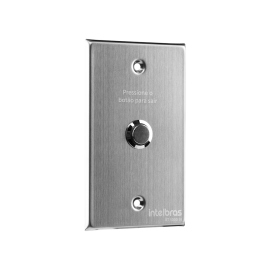 CONTROLES DE ACESSO CORPORATIVO INTELBRAS ACIONADOR ABERTURA INOX EMBUTIR 4X2 BT 5000 IN