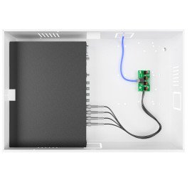 Rack Power Balun HD 4000 de 4 Canais De At 5Mp Onix Security, Leva Sinal de Vdeo e Alimentao Atravs nico Cabo e Fonte Inclusa, Organizador Vertical