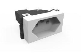  MDULO DE TOMADA PARA ENERGIA (2P+T) 20A BRANCO  SOHOPLUS