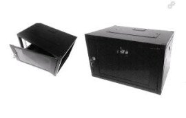 MINI RACK 4U X 470 MM - C/ 1 PLANO - PRETO - WJ.