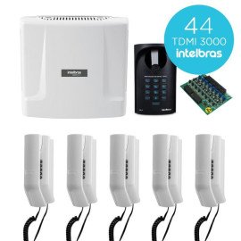 Kit Condominial De Interfone Digital Completo 44 Pontos Comunic Intelbras Com Porteiro Eletrnico