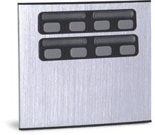 Unidade Externa de Porteiro Eletrnico Duplo 8 Botes Compor - MOD 8C  90.02.01.849