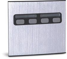 Unidade Externa de Porteiro Eletrnico Duplo 4 Botes Unico - MOD 4U   90.02.01.844