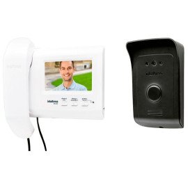 Kit Vdeo Porteiro Interfone Intelbras IVR 1010, visualizao cmera extra, abre 2 portes