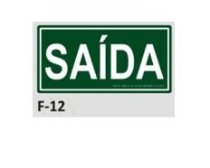 PLACA DE IDENTIFICAO - SADA F-12 12X23CM