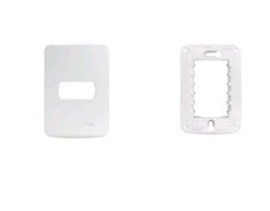 PLACA 4X2 1 POSTO C SUPORTE BRANCA MILUZ