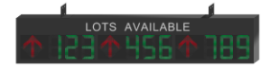 Parking Guidance 3-Way Indoor Number 8 LED Screen