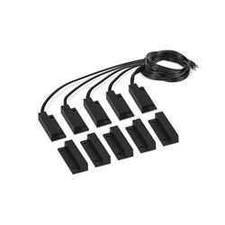 Sensor Magnticoo C/ Fio Xas Sobrepor Black - 5 Pecas