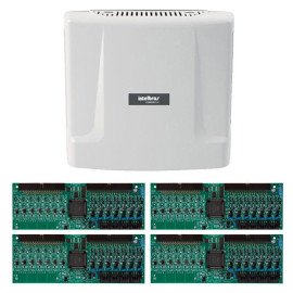 Kit Central de Interfone Condomnio com 32 Ramais - Intelbras Comunic 48 + Placas Desbalanceadas