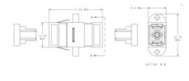 ACOPLADOR OPTICO SIMPLEX MM SC/SC AMP