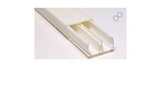 CANALETA DUTO X1 SLIM 10X20 BEGE ADESIVADA C/DIVISRIA - DUTOPLAST