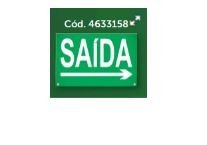 PLACA DE SINALIZAO NEW SLIM BR-VD SAIDA SETA DIR - INTELBRAS